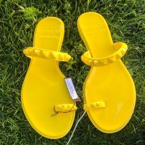 Carmen Sol- Maria Flat Sandal- Yellow